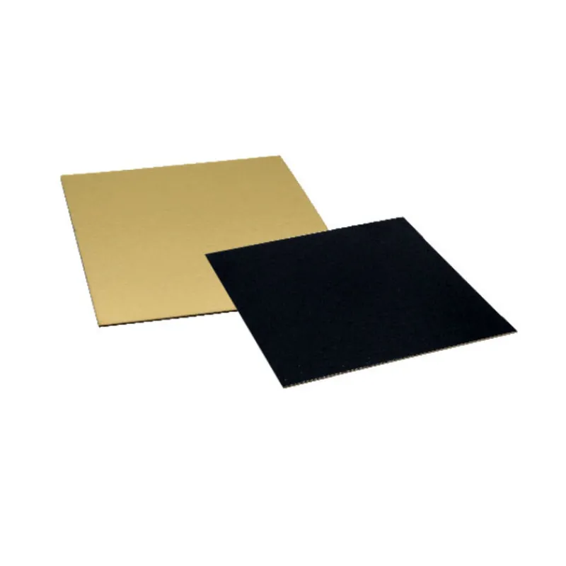 Cerf Dellier Cartons carrés or/noir 20 x 20 cm PATISDECOR (x5)