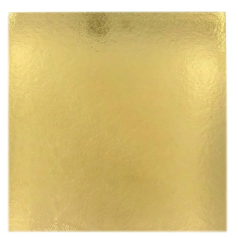 Cerf Dellier Cartons carrés or/noir 20 x 20 cm PATISDECOR (x5)