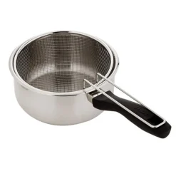 Cerf Dellier Casserole avec Panier inox 18 cm