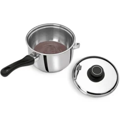 Cerf Dellier Casserole bain-marie avec couvercle inox 16 cm