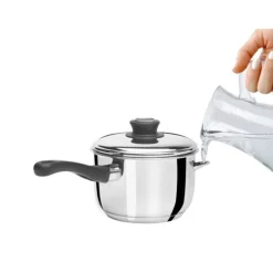 Cerf Dellier Casserole bain-marie avec couvercle inox 16 cm