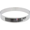 Cerf Dellier Cercle à mousse inox H 4,5 cm Ø 28 cm