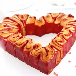 Cerf Dellier Cercle mousse coeur 24 cm H 4,5 cm