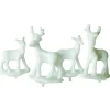 Cerf Dellier Cerf et biche blancs sur pique (x24)