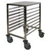 Cerf Dellier Chariot bas inox 8 niveaux 600x400