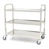 Cerf Dellier Chariot de Service Inox 3 niveaux