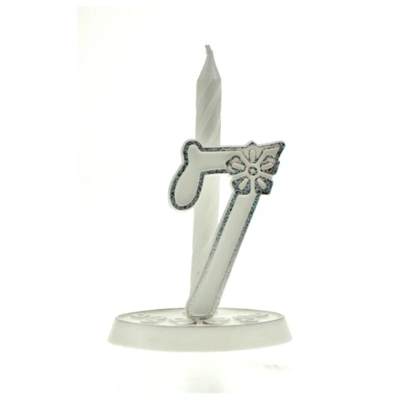 Cerf Dellier Chiffre Blanc Givré n°7 (x10)