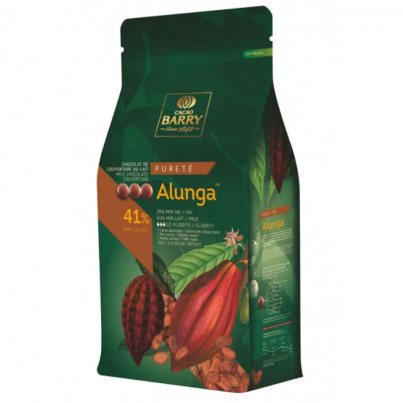 Cerf Dellier Chocolat de couverture au lait Alunga 41 % 5 Kg