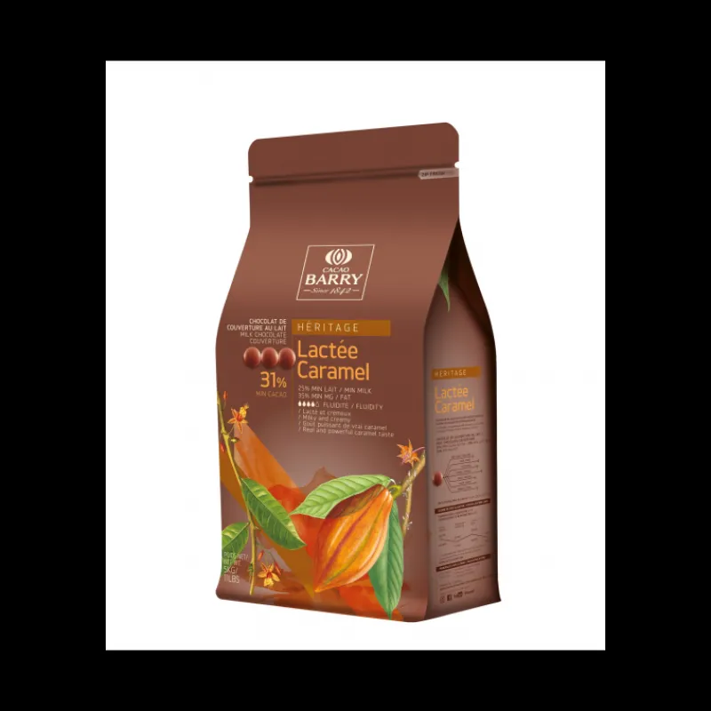 Cerf Dellier Chocolat de Couverture au Lait Lactée Caramel 5 kg
