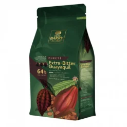Cerf Dellier Chocolat de Couverture Noir Extra Bitter Guayaquil 64 % 5 Kg