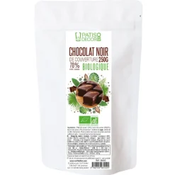 Cerf Dellier Chocolat Noir Bio de Couverture 71 % 250 g - DDM 07/24