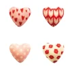 Cerf Dellier Coeurs roses assortis en chocolat blanc (x72)