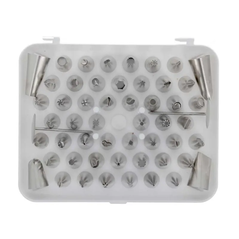 Cerf Dellier Coffret 52 douilles décors fins inox