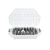 Cerf Dellier Coffret 55 douilles décors fins assorties inox