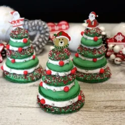 Cerf Dellier Coffret Mes Macarons Sapins de Noël