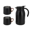 Cerf Dellier Coffret thermos + tasses noires