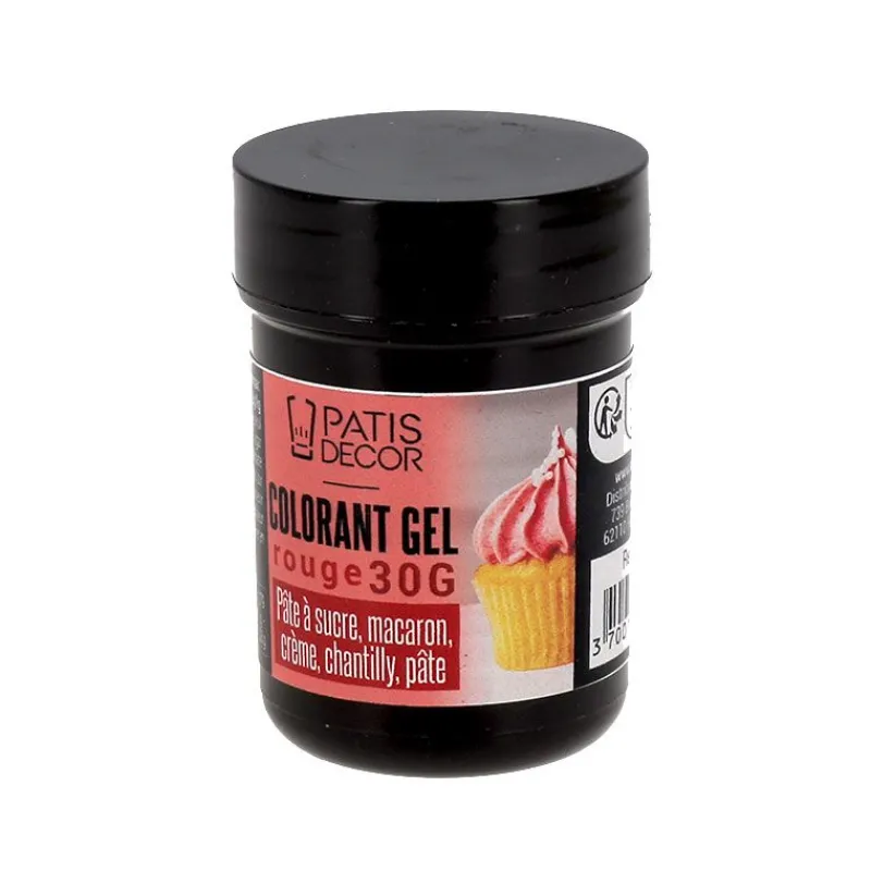 Cerf Dellier Colorant gel rouge Patisdécor