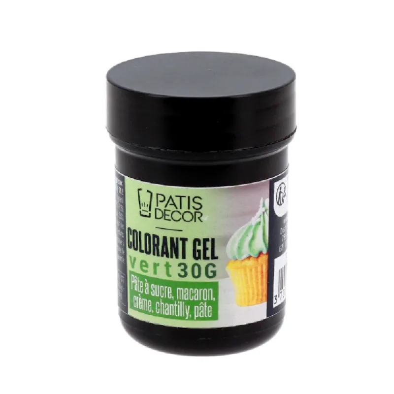 Cerf Dellier Colorant gel vert Patisdécor