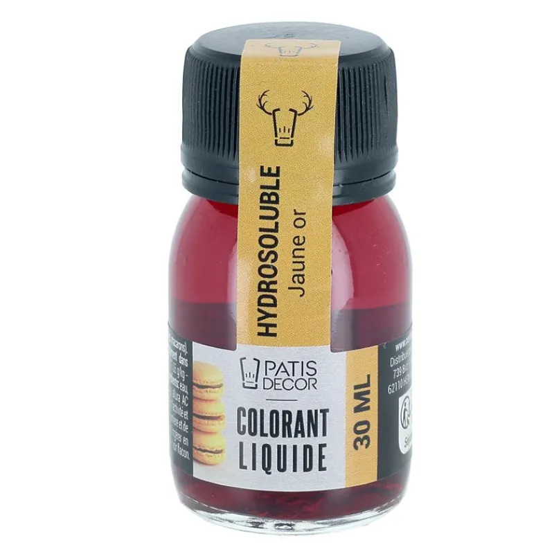 Cerf Dellier Colorant liquide hydrosoluble jaune or 30 ml