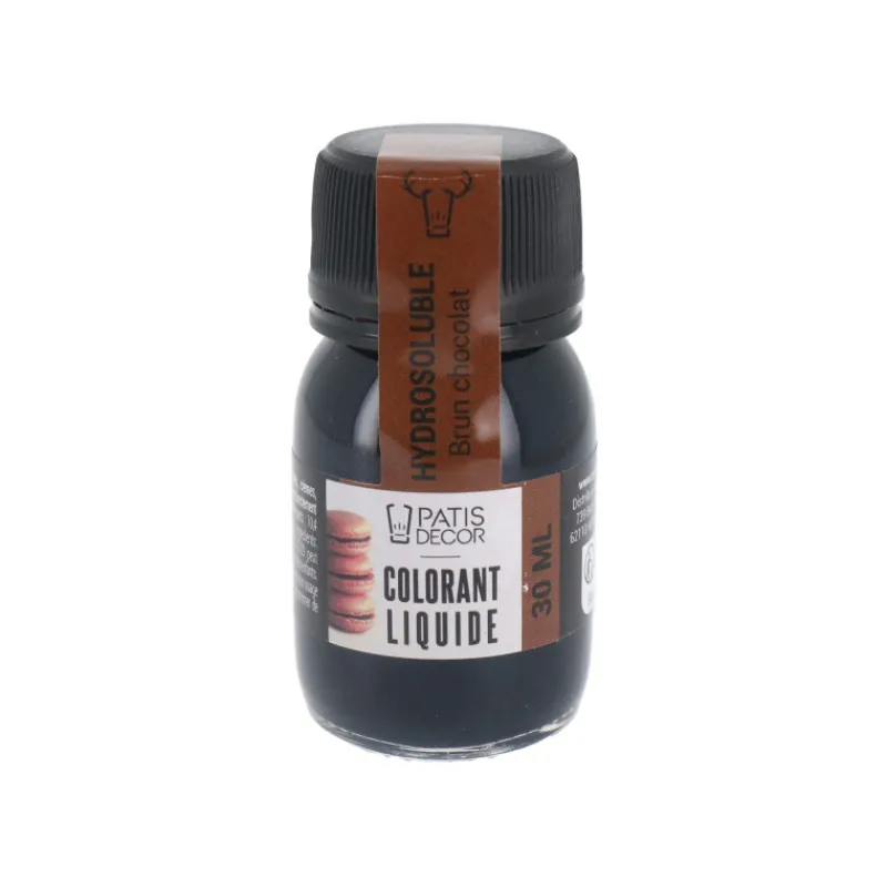 Cerf Dellier Colorant liquide hydrosoluble brun chocolat 30 ml - DDM 07/24
