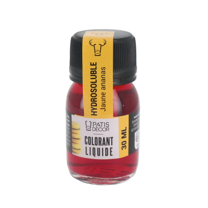 Cerf Dellier Colorant liquide hydrosoluble jaune ananas 30 ml