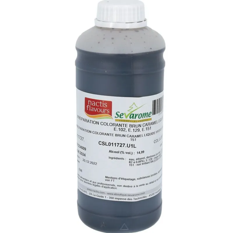Cerf Dellier Colorant liquide hydrosoluble brun caramel 1L