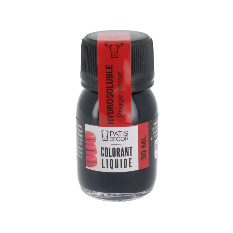 Cerf Dellier Colorant liquide hydrosoluble rouge cerise 30 ml