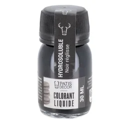 Cerf Dellier Colorant liquide hydrosoluble noir réglisse 30 ml