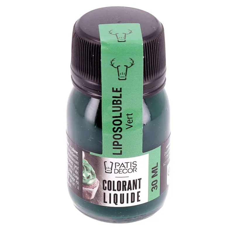 Cerf Dellier Colorant liquide liposoluble vert 30 ml