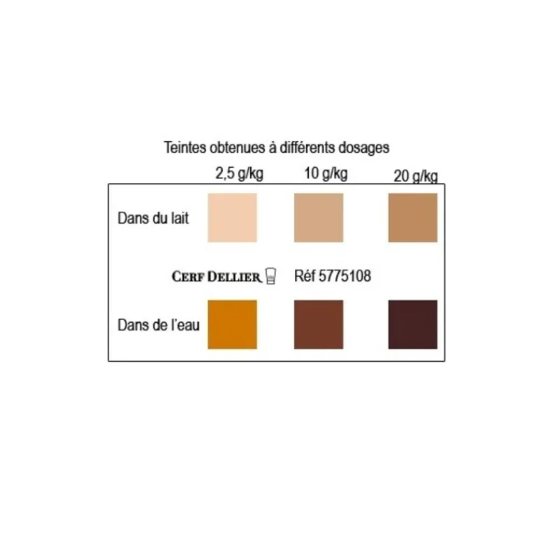 Cerf Dellier Colorant poudre alimentaire Chocolat 100 g