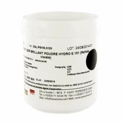 Cerf Dellier Colorant poudre alimentaire Noir Brillant 100 g