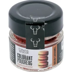 Cerf Dellier Colorant poudre hydrosoluble brun caramel 8 g