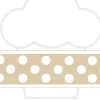 Cerf Dellier Contour de gâteau individuel crème pois blancs 45 mm (10 m)