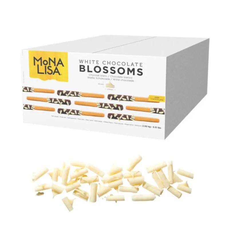 Cerf Dellier Copeaux de chocolat blanc Mona Lisa 2,5 kg