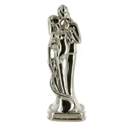 Cerf Dellier Couple de mariés argent solennel 30 cm