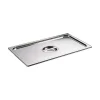 Cerf Dellier Couvercle inox avec poignée GN 1/1 - pour bac gastronorme sans anse