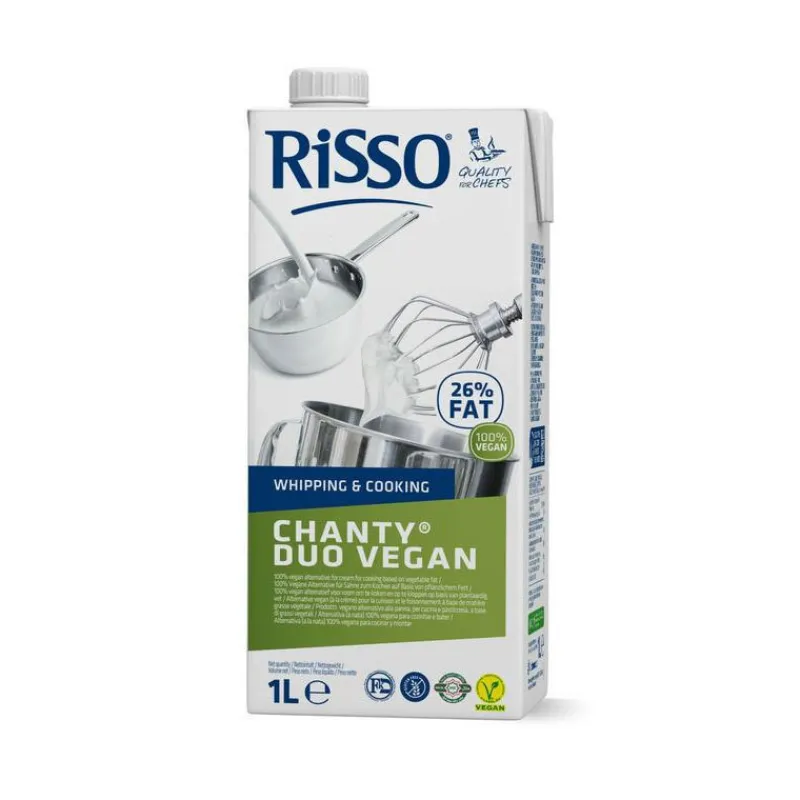 Cerf Dellier Crème pour foisonnement et cuisson Risso Chanty Duo Vegan