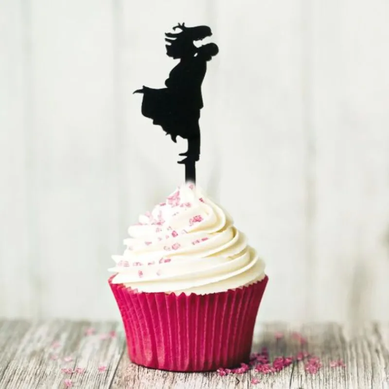 Cerf Dellier Cupcake Toppers Bonheur (x 8)