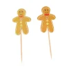 Cerf Dellier Cupcake Toppers Bonshommes Pain d'Epices (x12)