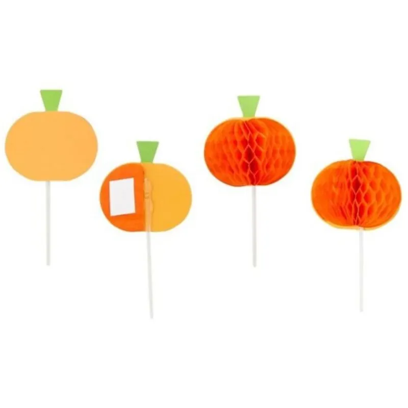 Cerf Dellier Cupcake Toppers citrouille Wilton (x12)