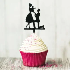 Cerf Dellier Cupcake Toppers Déclaration (x 8)
