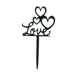 Cerf Dellier Cupcake Toppers Love (x8)