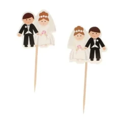 Cerf Dellier Cupcake Toppers Mariage (x 12)
