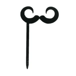 Cerf Dellier Cupcake Toppers Moustaches (x 8)