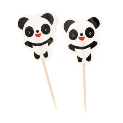 Cerf Dellier Cupcake Toppers Pandas (x 24)