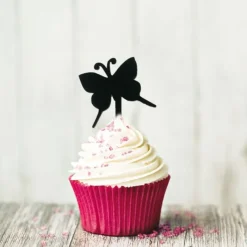 Cerf Dellier Cupcake Toppers Papillons (x8)