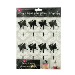 Cerf Dellier Cupcake Toppers Papillons (x8)