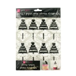 Cerf Dellier Cupcake Toppers Pièces montées (x 8)