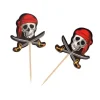 Cerf Dellier Cupcake Toppers Pirates (x 12)