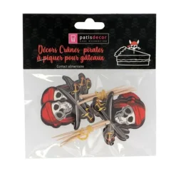 Cerf Dellier Cupcake Toppers Pirates (x 12)